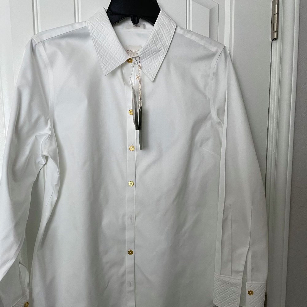 Long sleeve "No Iron" Chico blouse